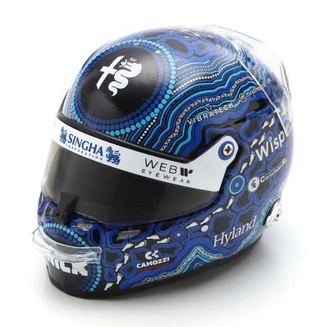 Valtteri Bottas Casco Bell Helmet F1 2023 Australian GP Alfa Romeo Racing Team 1:5 - 77391