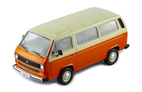 Volkswagen VW Type 2 (T3) Caravelle 1981 Orange  Cream 1:43 - 77558