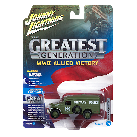 Dodge WC 54 Military Police Van World War II 1:64 Collection 2/6 - 77708