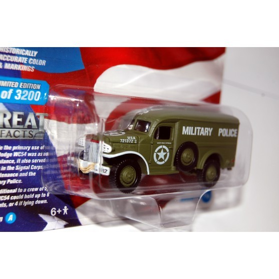Dodge WC 54 Military Police Van World War II 1:64 Collection 2/6 - 77711