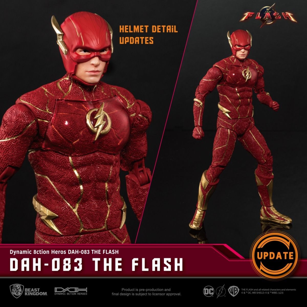 Flash movie "The Flash" DAH-083DX Action Figure 24cm-h - 77817