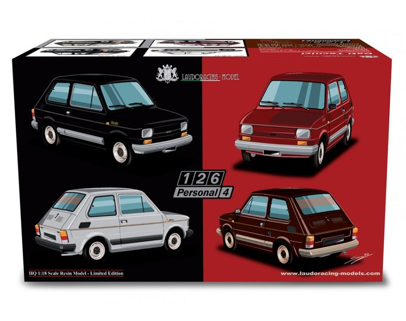 Fiat 126 Personal 4 Red 1980 Rosso Amaranto 1:18 - 77894