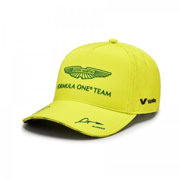 Aston Martin F1 Team Cappello Baseball Fernando Alonso 2024 Lime - 77962