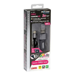 Kit ricarica  2 in 1 Usb Type-C Fast Charge 12/24V - 7801