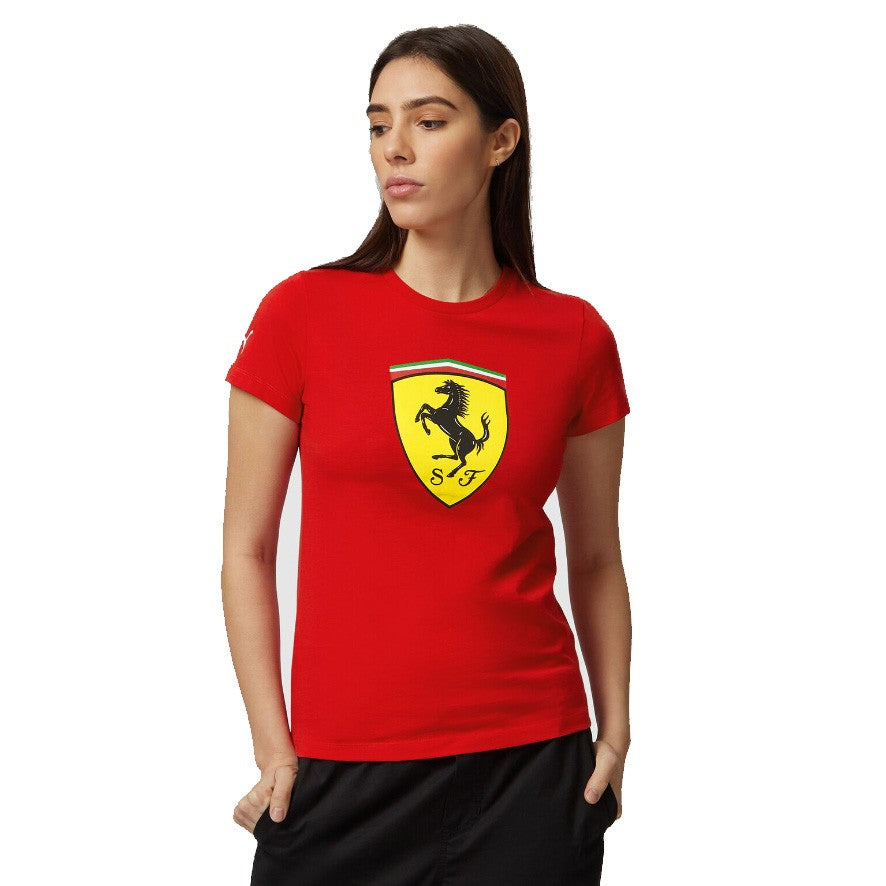 Scuderia Ferrari T-Shirt Puma Donna Scudetto Rosso - 78285
