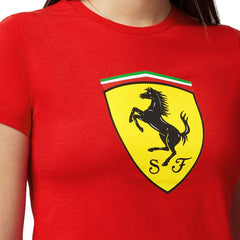 Scuderia Ferrari T-Shirt Puma Donna Scudetto Rosso - 78287