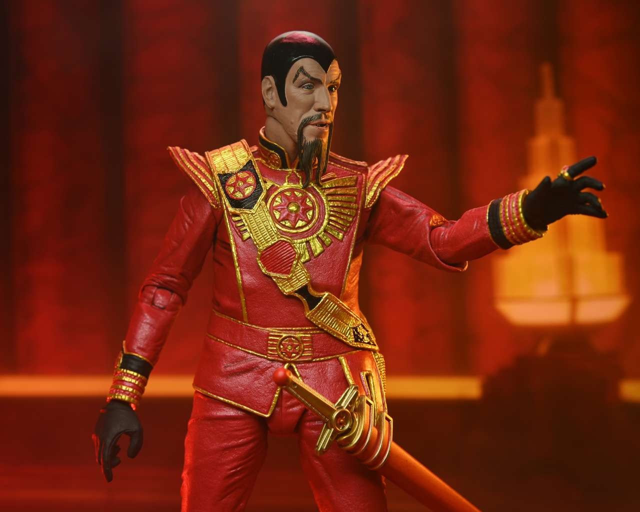 Kf Flash Gordon 1980 Ming Red Military Outfit Ult Af 17cm/h - 78448