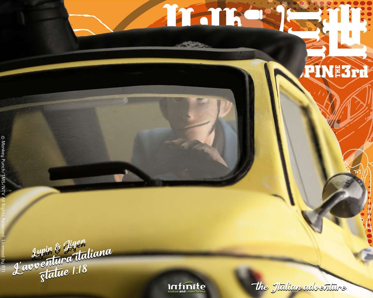 Lupin 3rd L'avventura Italiana Statue "Lupin & Jigen" 1:18 - 78493