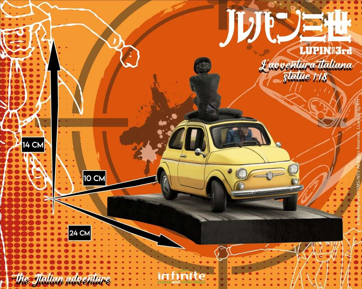 Lupin 3rd L'avventura Italiana Statue "Lupin & Jigen" 1:18 - 78495