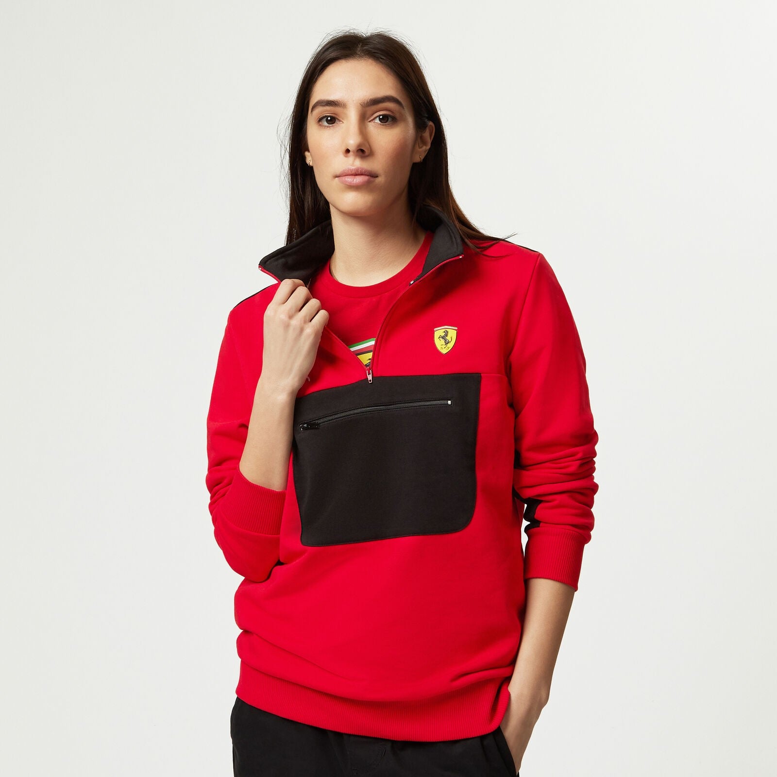 Ferrari F1 2024 Felpa con Zip Unisex Puma Red - 78773
