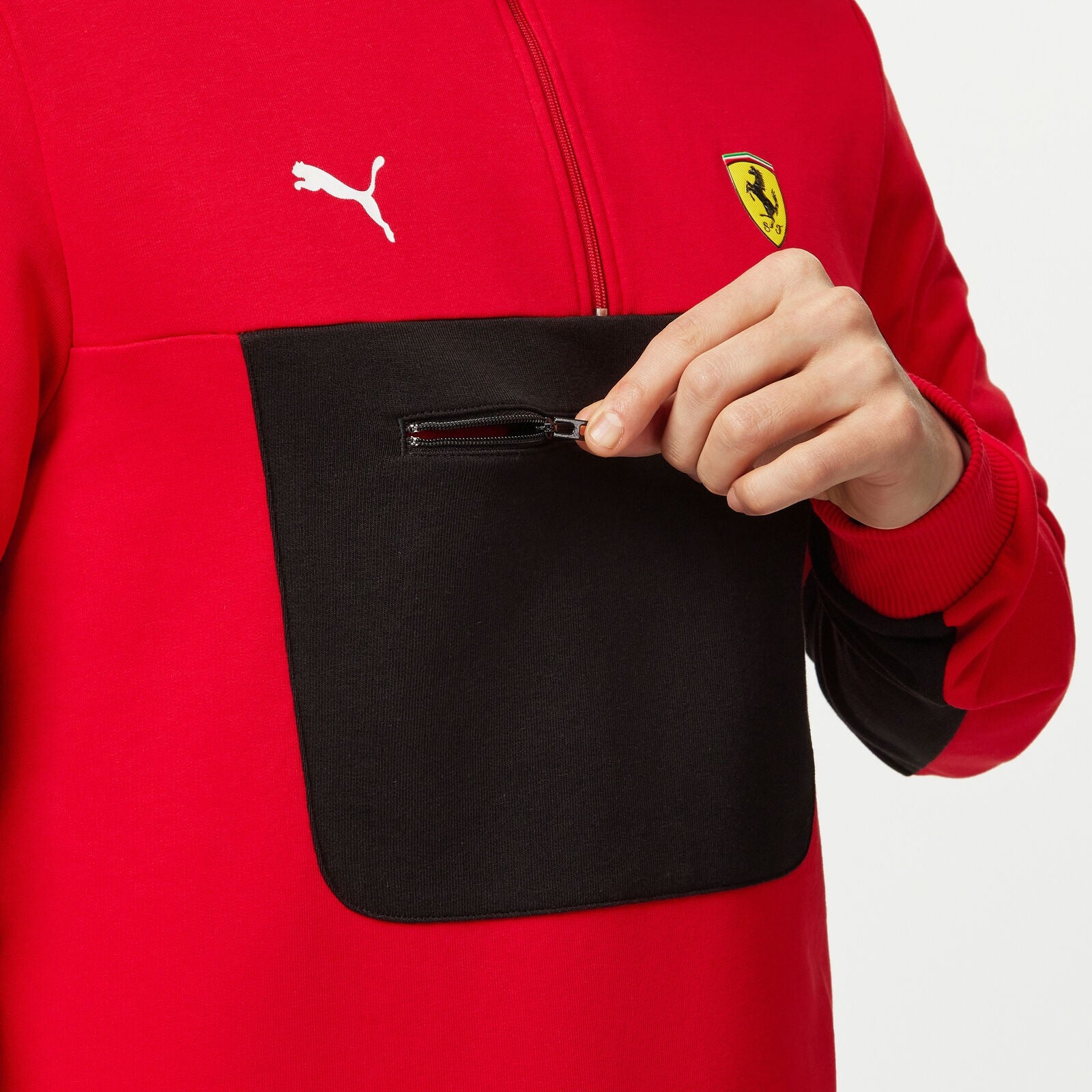 Ferrari F1 2024 Felpa con Zip Unisex Puma Red - 78778