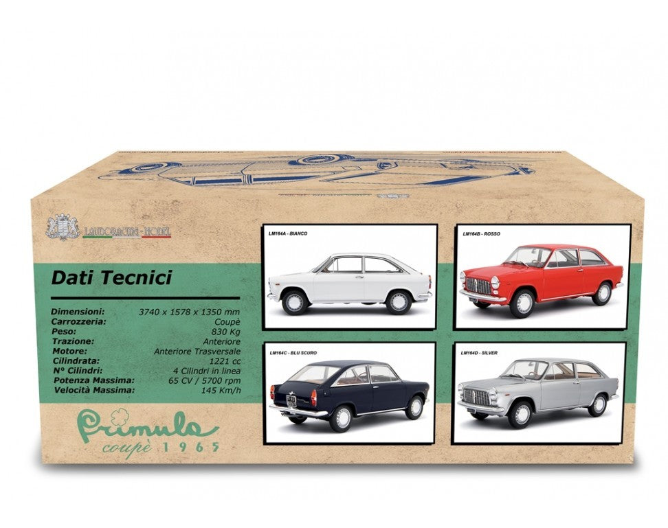 Autobianchi Primula Coupé 1965 Grigio metallizzato 1:18 – e-sco