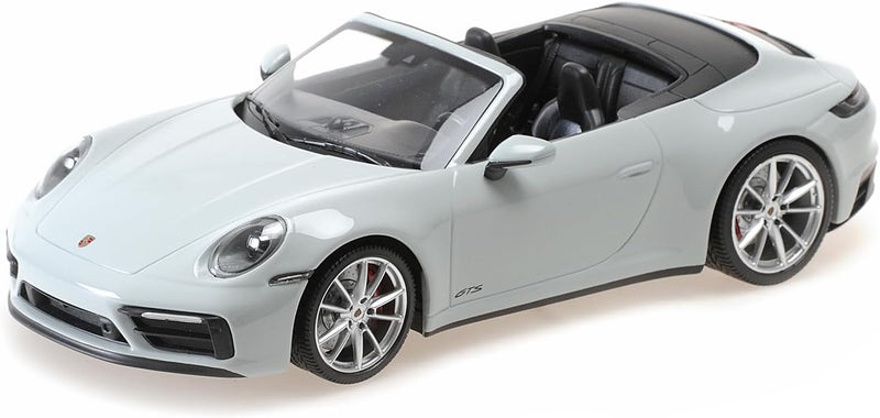 Porsche 911 (992) Carrera 4 GTS Cabriolet Grey 1:18-1
