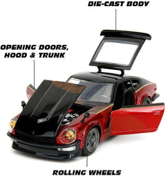 Datsun 240Z Coupè 1972 "Fast & Furious F10" Red Black 1:24 - 79012
