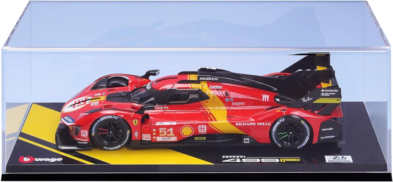 Ferrari 499P 3.0L Turbo V6 Team Ferrari AF Corse 51 Winner 24h Le Mans 2023 James Calado - Antonio Giovinazzi - Alessandro Pier Guidi 1:18 - 79150