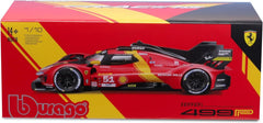 Ferrari 499P 3.0L Turbo V6 Team Ferrari AF Corse 51 Winner 24h Le Mans 2023 James Calado - Antonio Giovinazzi - Alessandro Pier Guidi 1:18 - 79153