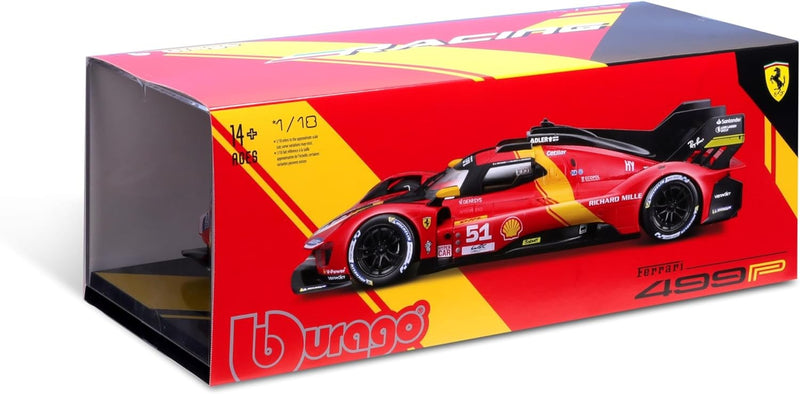 Ferrari 499P 3.0L Turbo V6 Team Ferrari AF Corse 51 Winner 24h Le Mans 2023 James Calado - Antonio Giovinazzi - Alessandro Pier Guidi 1:18 - 79154