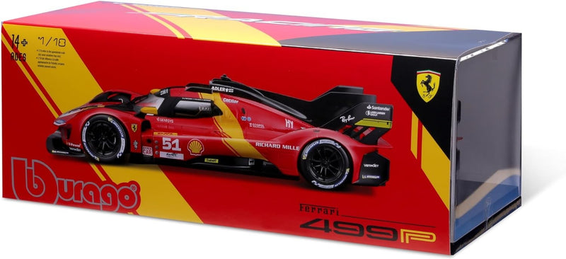 Ferrari 499P 3.0L Turbo V6 Team Ferrari AF Corse 51 Winner 24h Le Mans 2023 James Calado - Antonio Giovinazzi - Alessandro Pier Guidi 1:18 - 79155