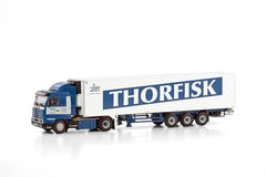 Scania 143M 420 Streamline 4x2 Refeer Trailer 3 assi "Thorfisk" 1:50 - 79172