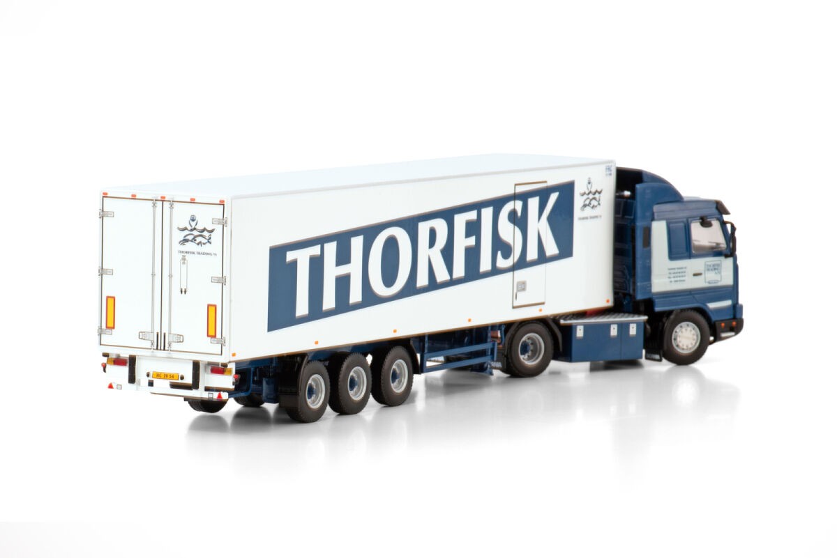 Scania 143M 420 Streamline 4x2 Refeer Trailer 3 assi "Thorfisk" 1:50 - 79175
