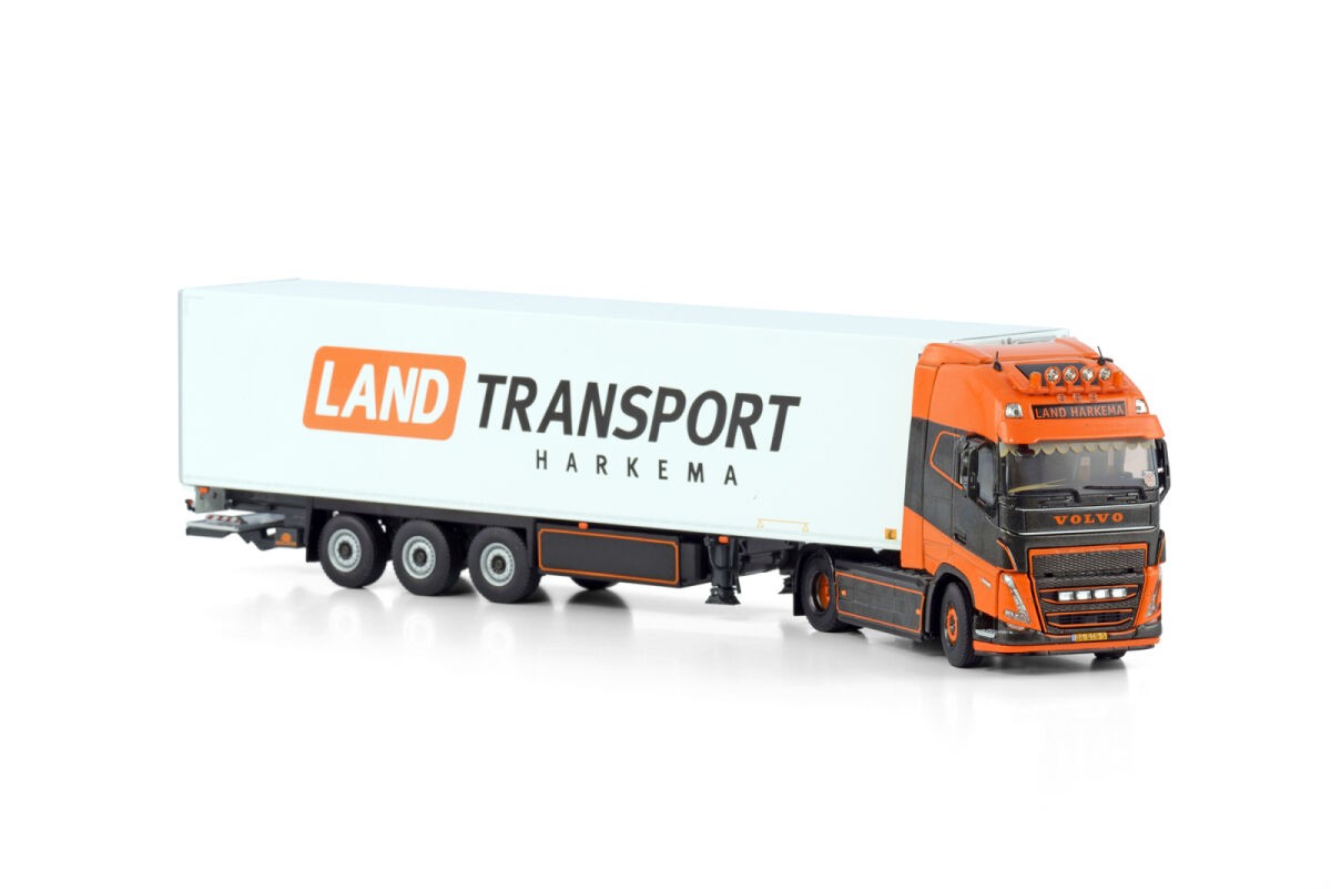 Volvo FH5 Globetrotter XL 4x2 Refeer Trailer 3 Assi "Land Transport" 1:50 - 79182