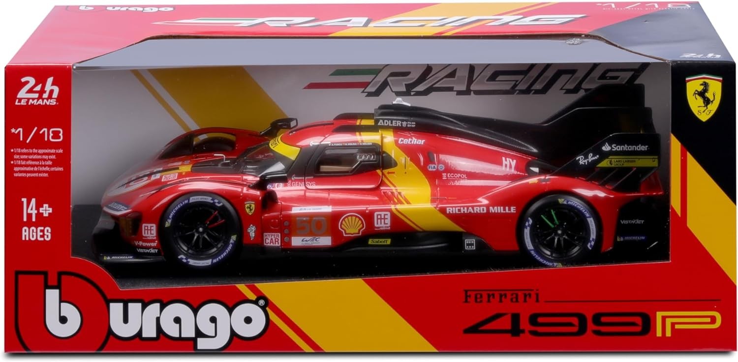 Ferrari 499P 3.0L Turbo V6 Team Ferrari AF Corse 50 5th & Pole Position 24h Le Mans 2023 A. Fuoco - M. Molina - N. Nielsen  1:18 - 79280