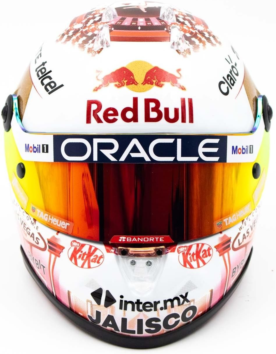 Sergio Perez Casco Schuberth Las Vegas USA GP 2023 Red Bull Racing Oracle 1:2 - 79368