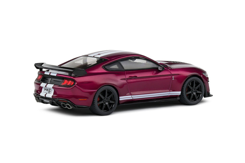 Ford Shelby Mustang GT500 2020 Purple - White stripes 1:43 - 79800