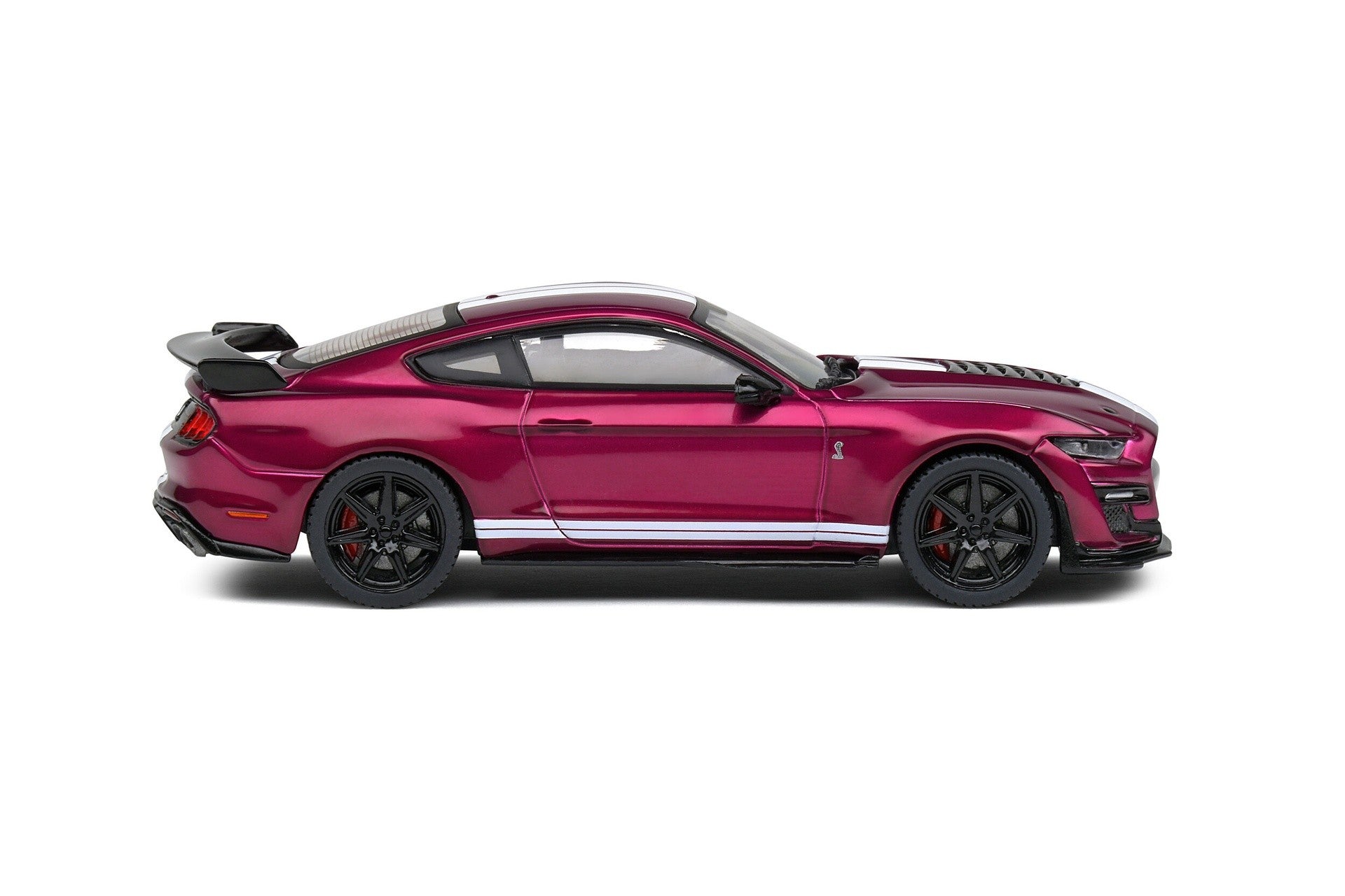 Ford Shelby Mustang GT500 2020 Purple - White stripes 1:43 - 79801
