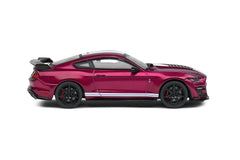 Ford Shelby Mustang GT500 2020 Purple - White stripes 1:43 - 79801