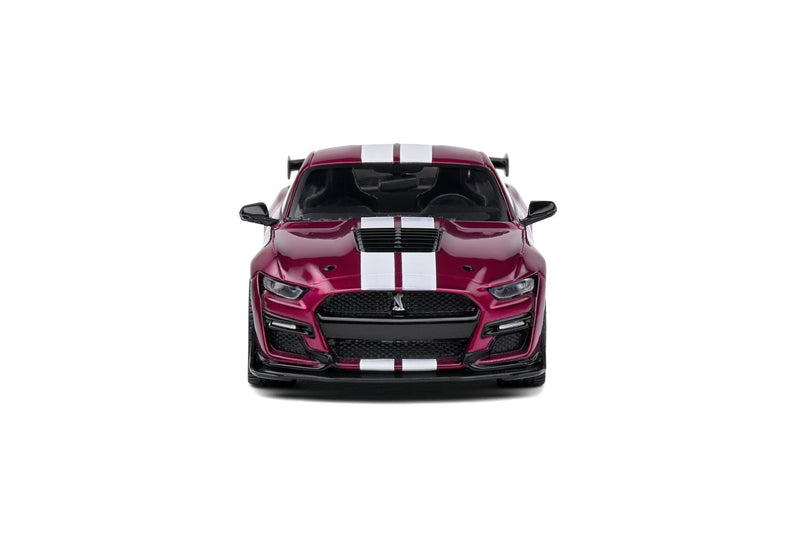 Ford Shelby Mustang GT500 2020 Purple - White stripes 1:43 - 79802
