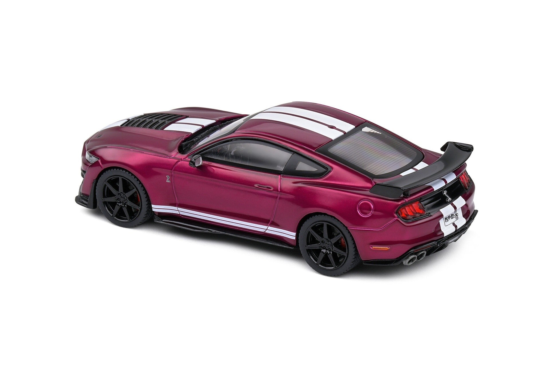 Ford Shelby Mustang GT500 2020 Purple - White stripes 1:43 - 79803