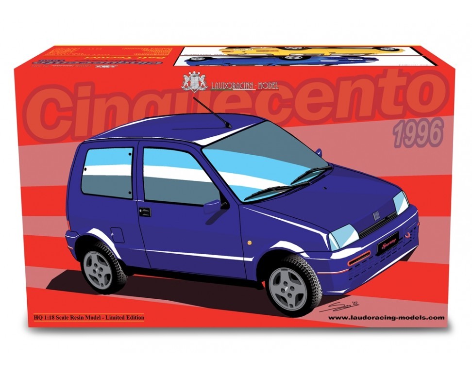 Fiat Cinquecento Sporting 1996 Blu metallizzato 1:18 - 79960