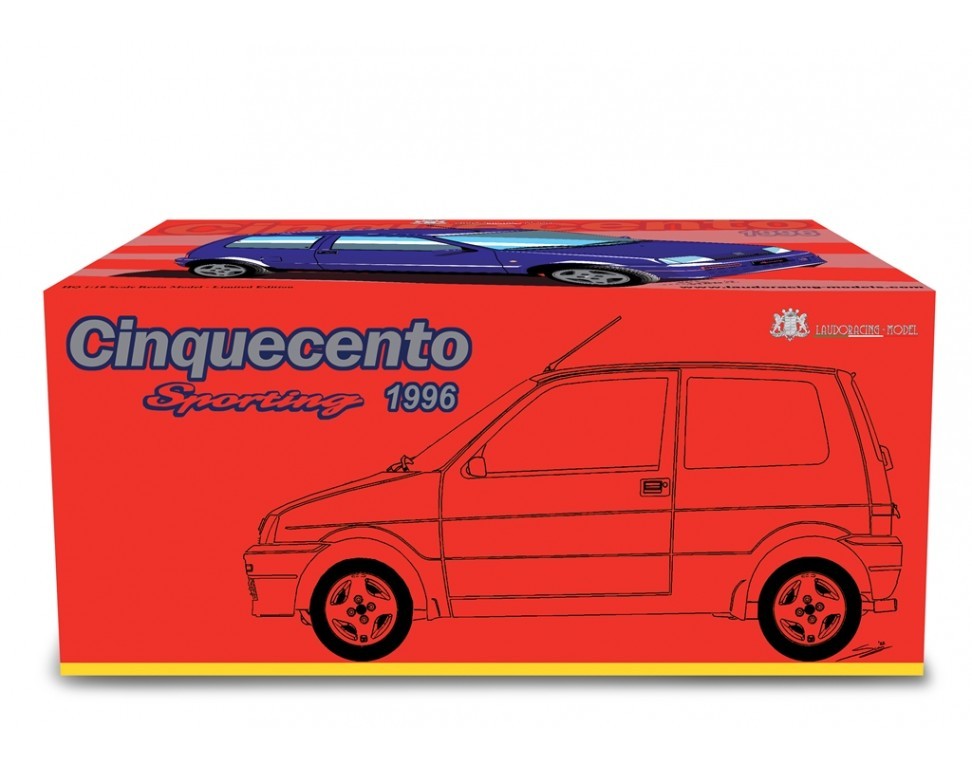 Fiat Cinquecento Sporting 1996 Blu metallizzato 1:18 - 79961