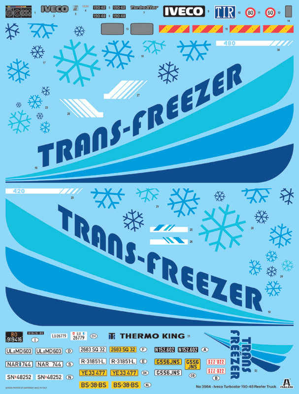 Iveco Turbostar 190.48 reefer truck Kit 1:24-3