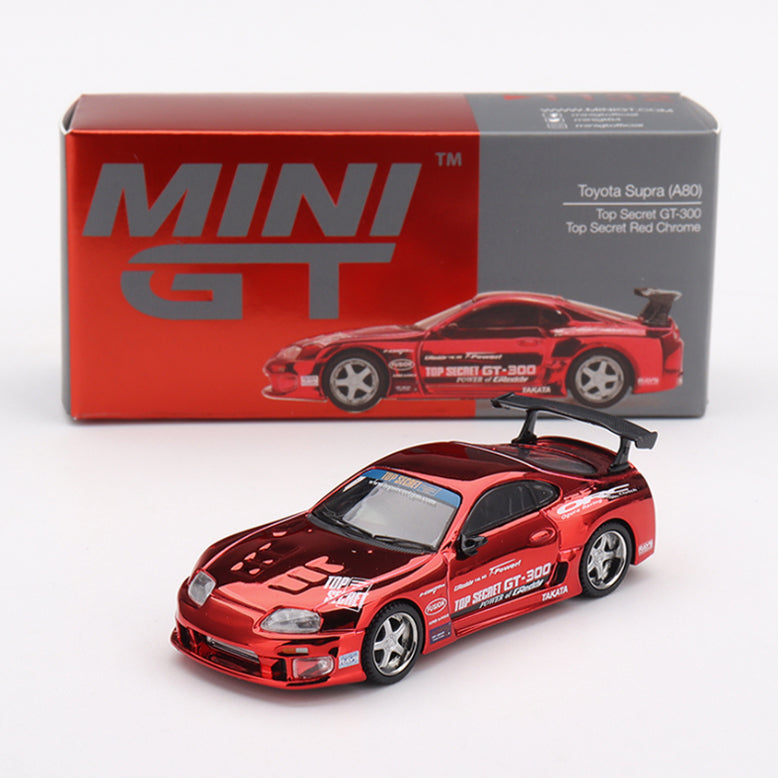 Toyota Supra (A80) Top Secret GT-300 Top Secret Red Chrome 1:64