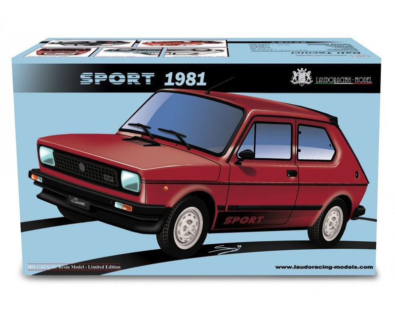 Fiat 127 Sport 70 HP 1981 Grigio metallizzato 1:18 - 80001