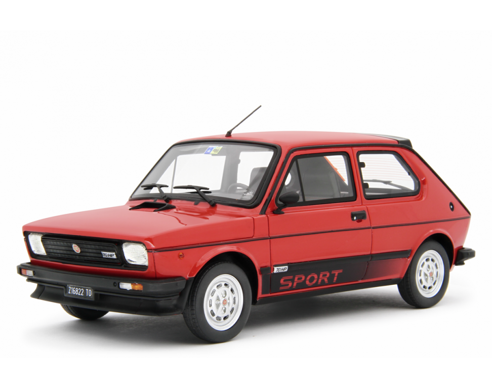 Fiat 127 Sport 70 HP 1981 Rosso 1:18 - 80002