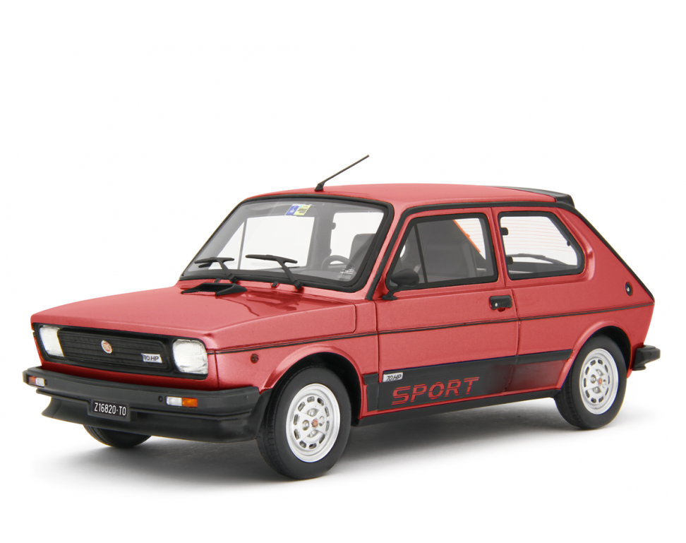 Fiat 127 Sport 70 HP 1981 Rosso Metallizzato 1:18 - 80017