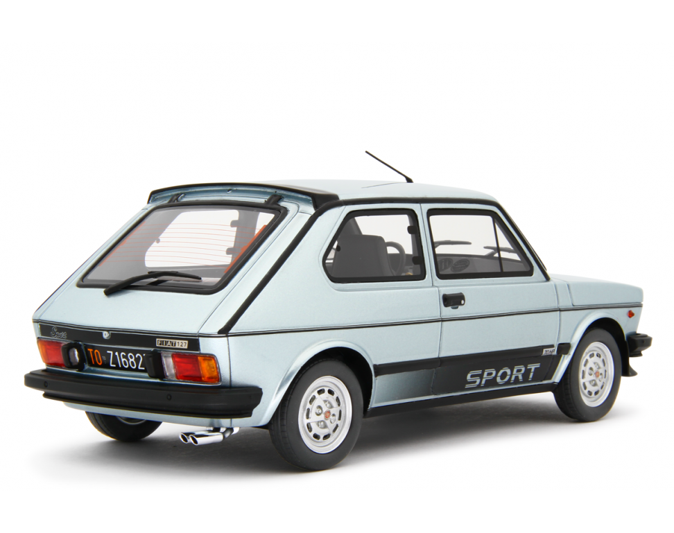 Fiat 127 Sport 70 HP 1981 Azzurro Ghiaccio Metallizzato 1:18 - 80035