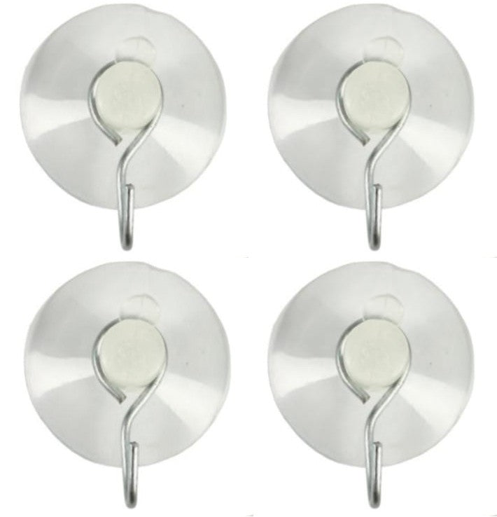 Set ventose con ganci confezione 4 pezzi - 8004