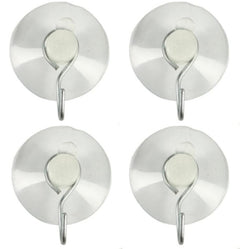 Set ventose con ganci confezione 4 pezzi - 8004