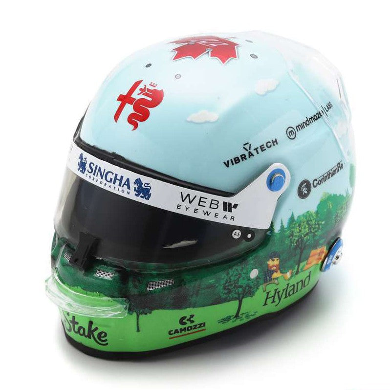 Valtteri Bottas Casco Bell Helmet F1 2023 10th Canadian GP Montreal 2023 Alfa Romeo Racing Team 1:5 - 80110