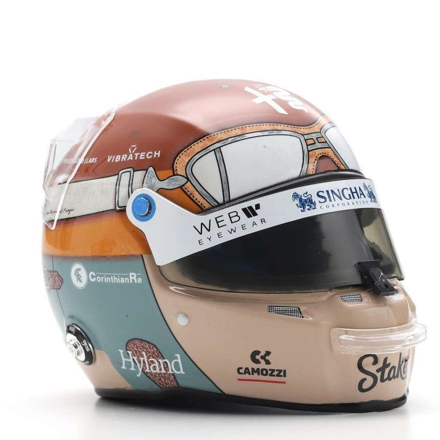 Valtteri Bottas Casco Bell Helmet F1 2023 10th Italian GP Monza 2023 Alfa Romeo Racing Team 1:5 - 80119
