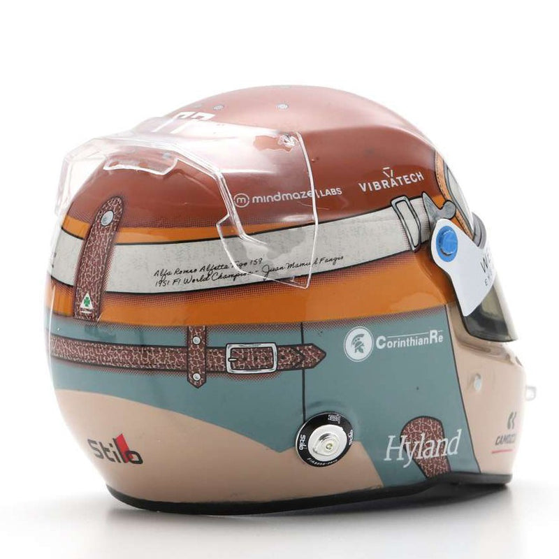Valtteri Bottas Casco Bell Helmet F1 2023 10th Italian GP Monza 2023 Alfa Romeo Racing Team 1:5 - 80120
