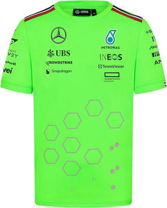 Mercedes-AMG Petronas F1 2024 Set Up T-Shirt Green Fluo - 80307