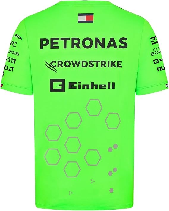 Mercedes-AMG Petronas F1 2024 Set Up T-Shirt Green Fluo - 80308