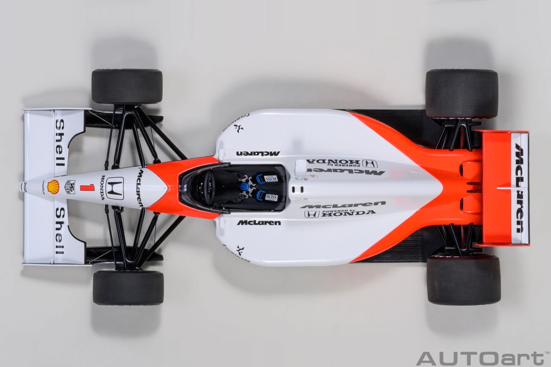 Mclaren Honda MP4/6 F1 2.nd Japanese GP 1991 Mclaren Logo Ayrton Senna 1:18 - 80344