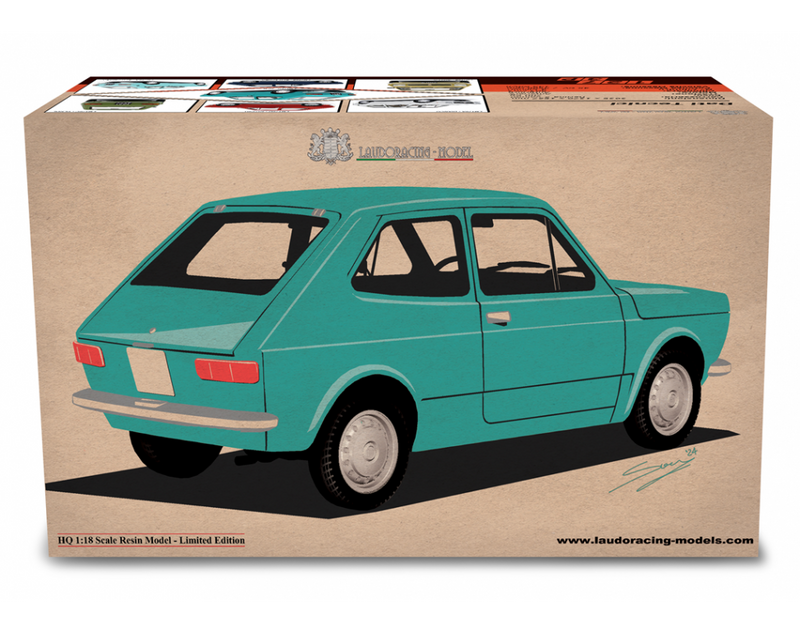Fiat 127 1° Serie 1972 3 porte Blu Chiaro 1:18 - 80532
