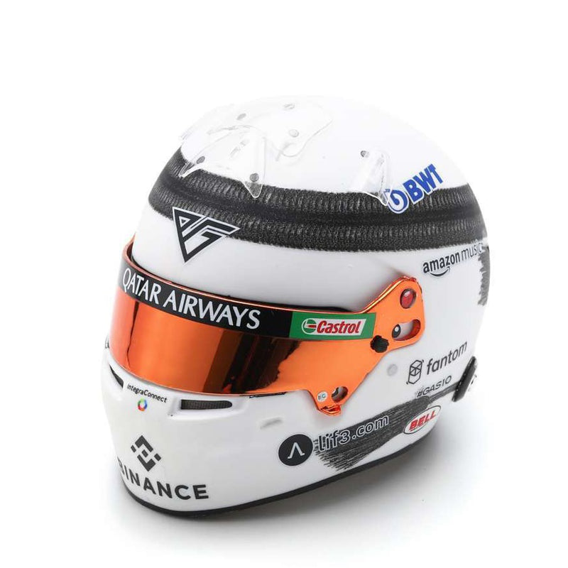 Pierre Gasly Casco Bell Helmet F1 2023 Qatar GP 2023 Sprint Race BWT Alpine 1:5 - 80725